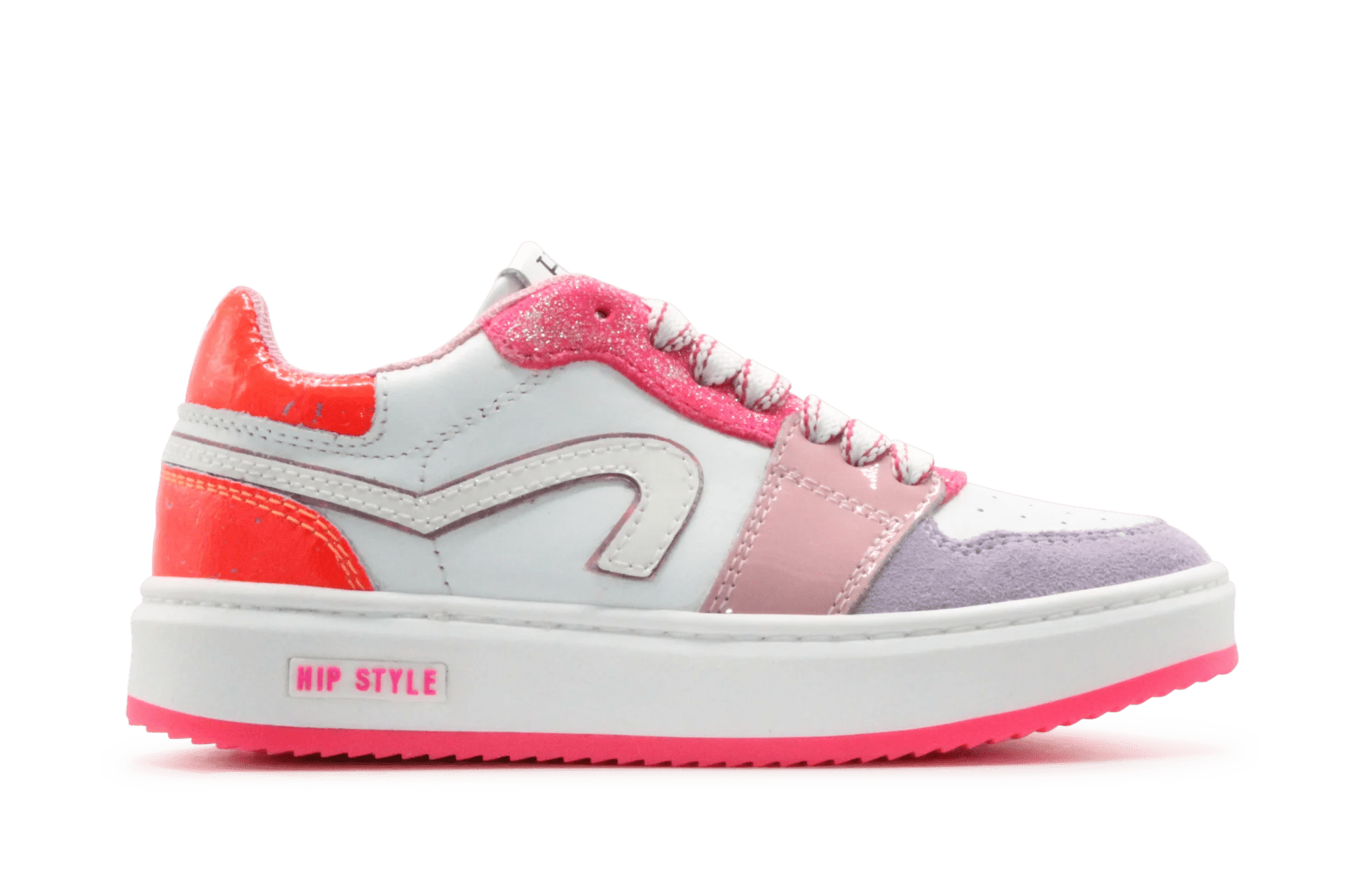 Hip Meisjes Sneakers 1015 - Paars Roze - hatshoe