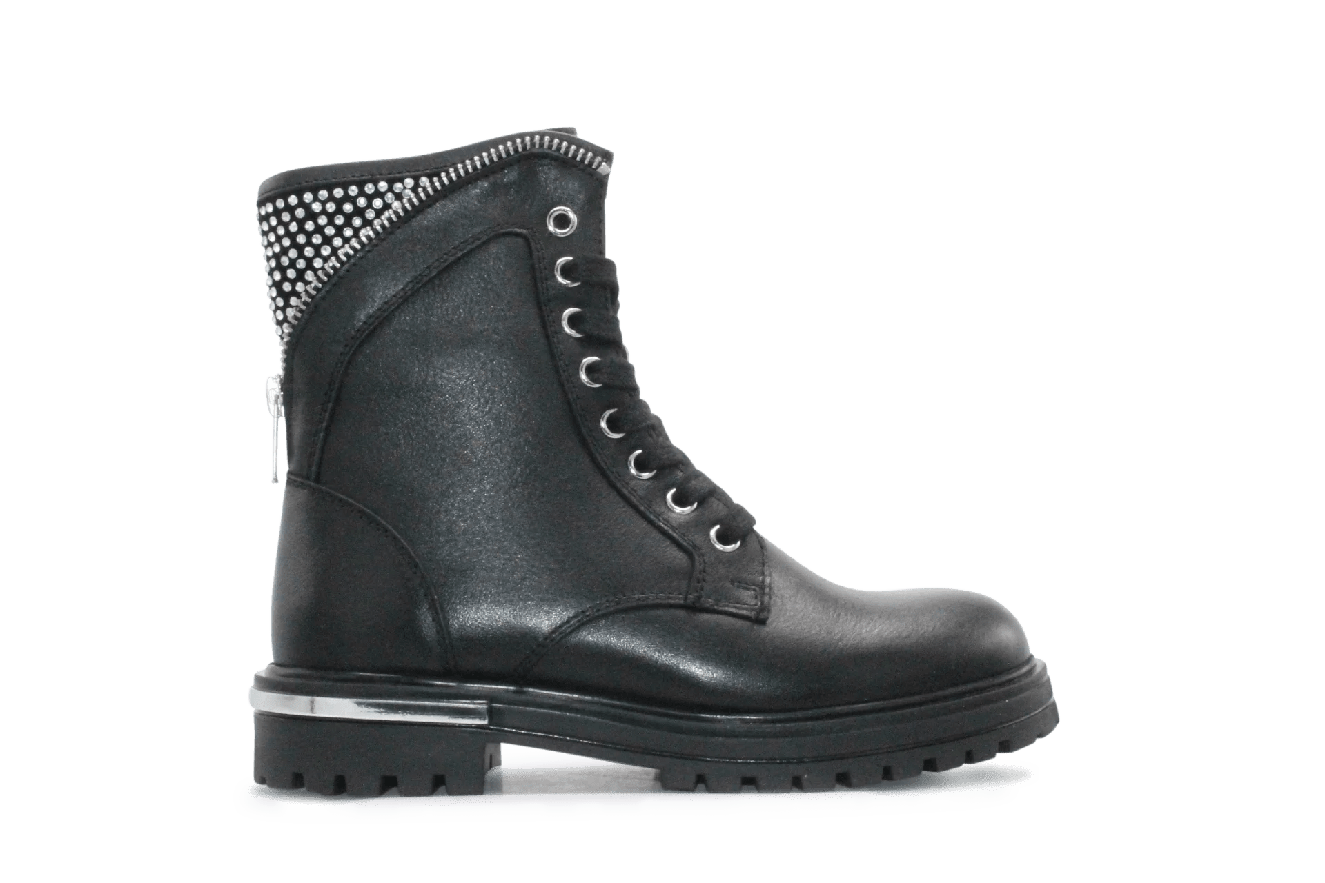 Hip Meisjes Veterboot H1040 - Zwart