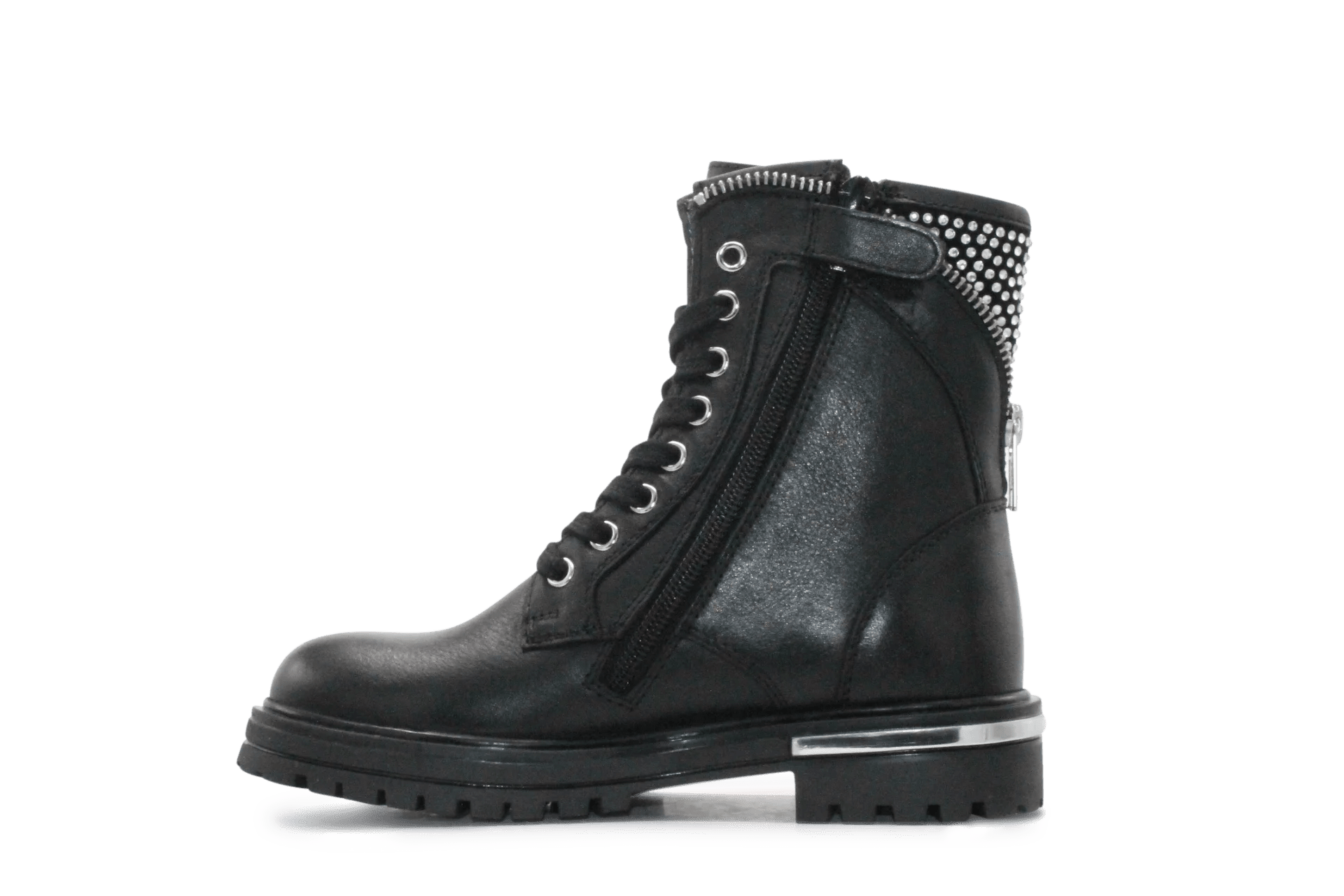 Hip Meisjes Veterboot H1040 - Zwart
