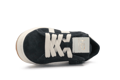 Hip Sneaker H1811 Donker Blauw Leer & Suède – Veter en Rits - hatshoe
