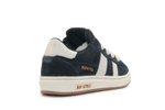 Hip Sneaker H1811 Donker Blauw Leer & Suède – Veter en Rits - hatshoe