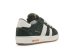 Hip Sneaker H1811 Donker Groen Leer & Suède – Veter en Rits - hatshoe