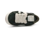 Hip Sneaker H1811 Donker Groen Leer & Suède – Veter en Rits - hatshoe