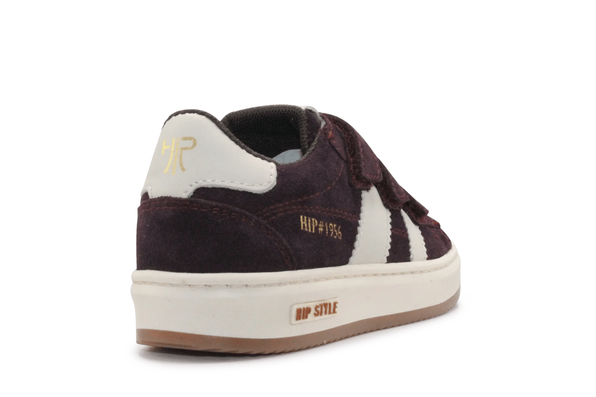 Hip Sneaker H7811 Bordeaux Leer & Suède – Klittenband