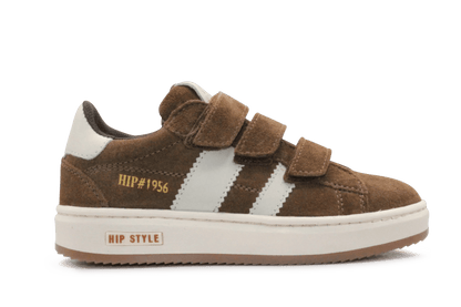 Hip Sneaker H7811 Bruin Leer & Suède – Klittenband - hatshoe
