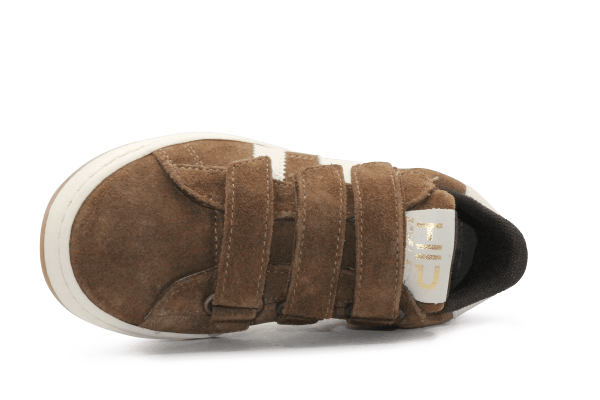 Hip Sneaker H7811 Bruin Leer & Suède – Klittenband - hatshoe
