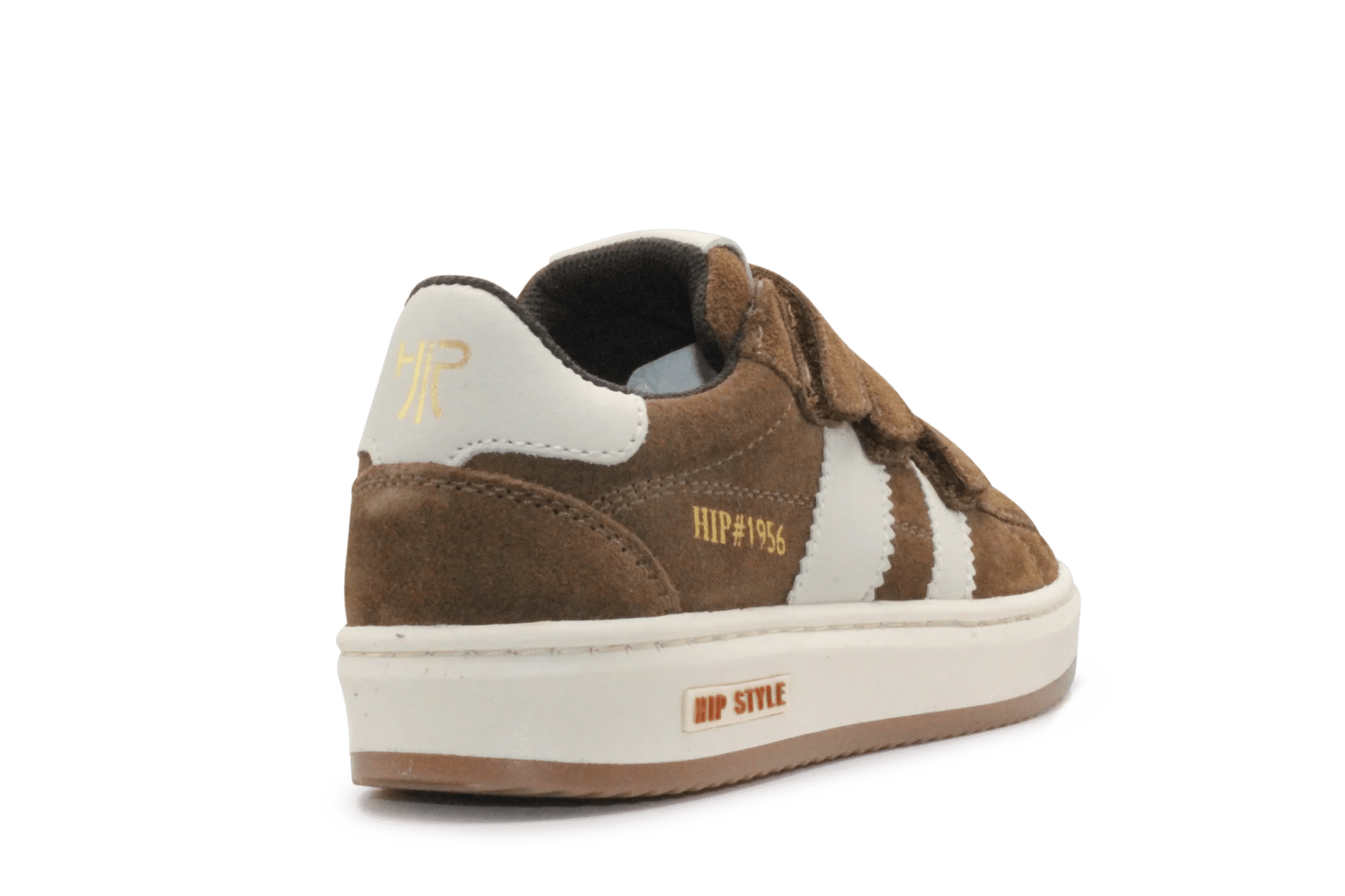 Hip Sneaker H7811 Bruin Leer & Suède – Klittenband
