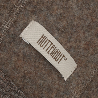 HUTTEliHUT Bonnet Wool Fleece - Brown Melange - hatshoe