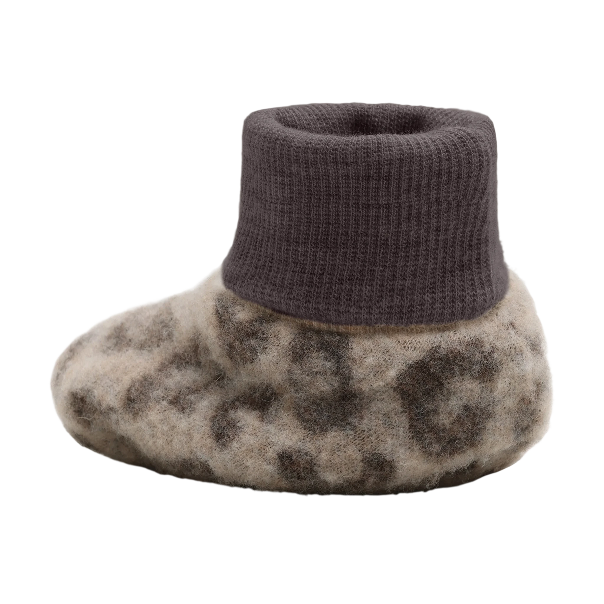 HUTTEliHUT Footies Wool Fleece 2-layer - Camel Melange