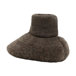HUTTEliHUT Footies Wool Fleece - Brown Melange - hatshoe