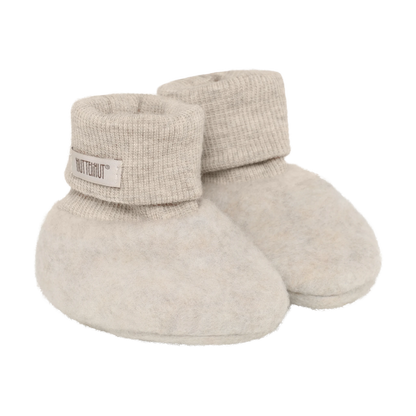 HUTTEliHUT Footies Wool Fleece - Camel Melange - hatshoe
