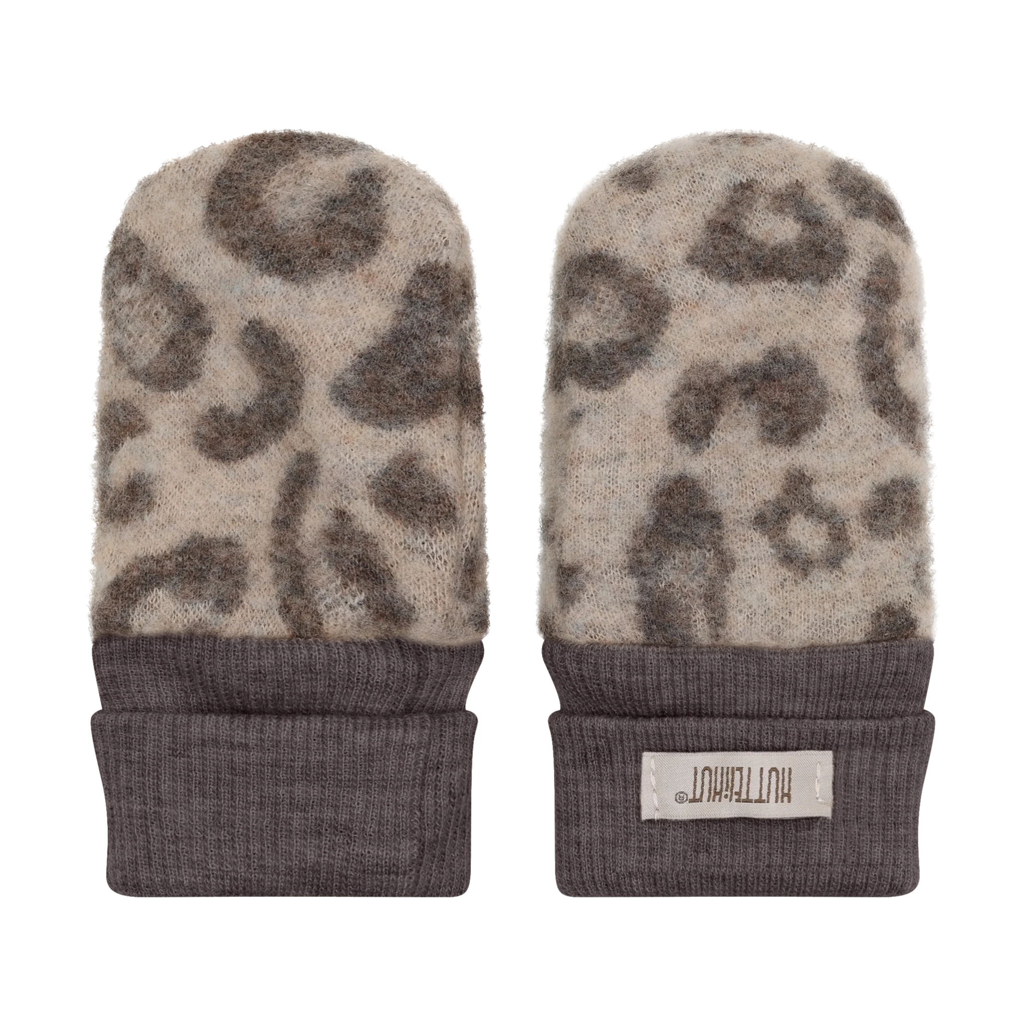 HUTTEliHUT Mittens Wool Fleece 2-layer - Camel Melange