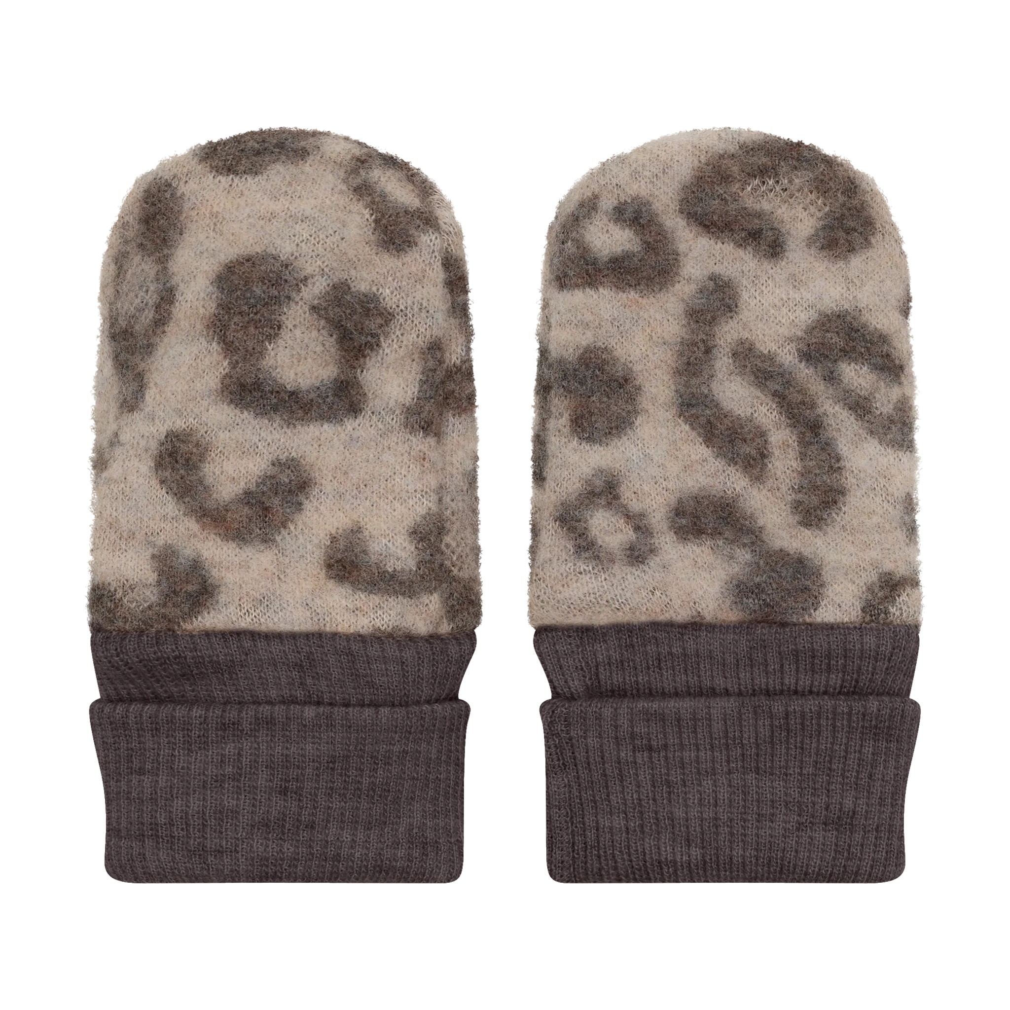 HUTTEliHUT Mittens Wool Fleece 2-layer - Camel Melange