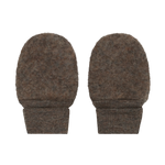 HUTTEliHUT Mittens Wool Fleece - Brown Melange - hatshoe