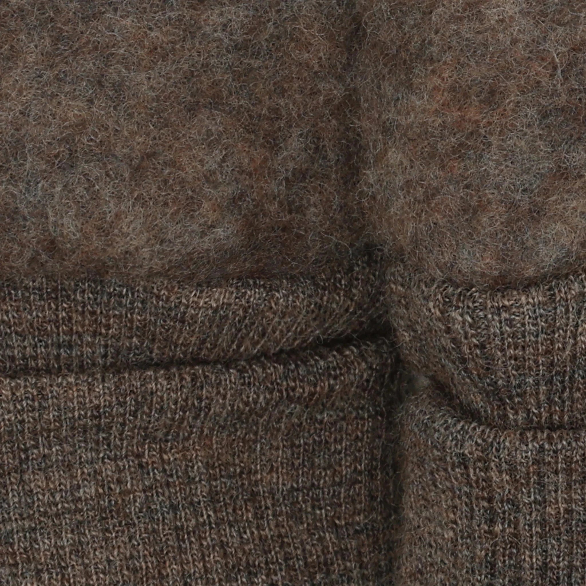 HUTTEliHUT Mittens Wool Fleece - Brown Melange