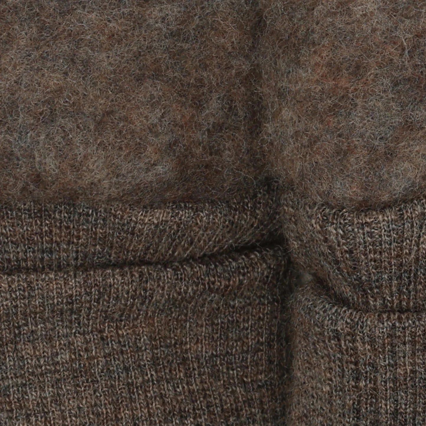 HUTTEliHUT Mittens Wool Fleece - Brown Melange - hatshoe