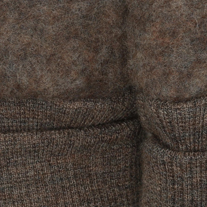 HUTTEliHUT Mittens Wool Fleece - Brown Melange - hatshoe