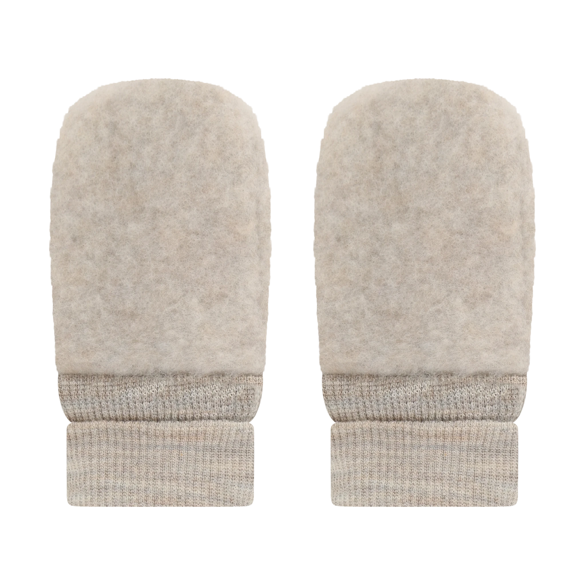HUTTEliHUT Mittens Wool Fleece - Camel Melange - hatshoe