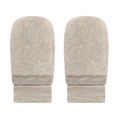 HUTTEliHUT Mittens Wool Fleece - Camel Melange - hatshoe