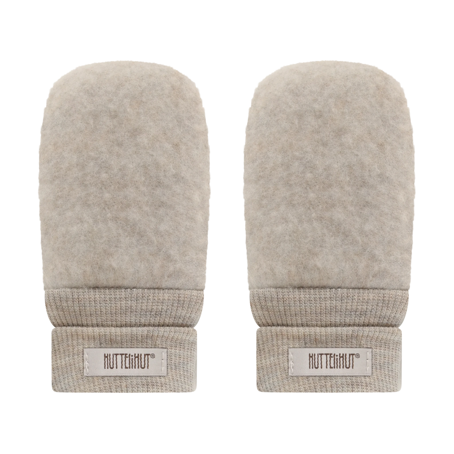 HUTTEliHUT Mittens Wool Fleece - Camel Melange - hatshoe