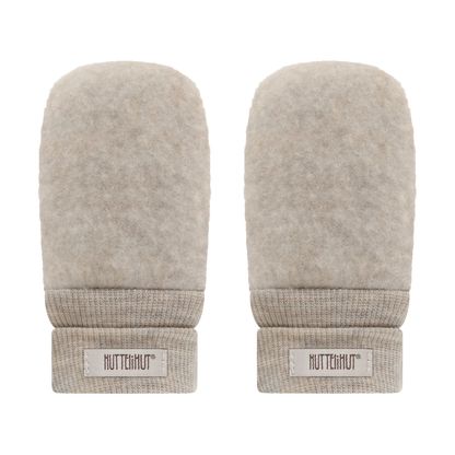 HUTTEliHUT Mittens Wool Fleece - Camel Melange - hatshoe