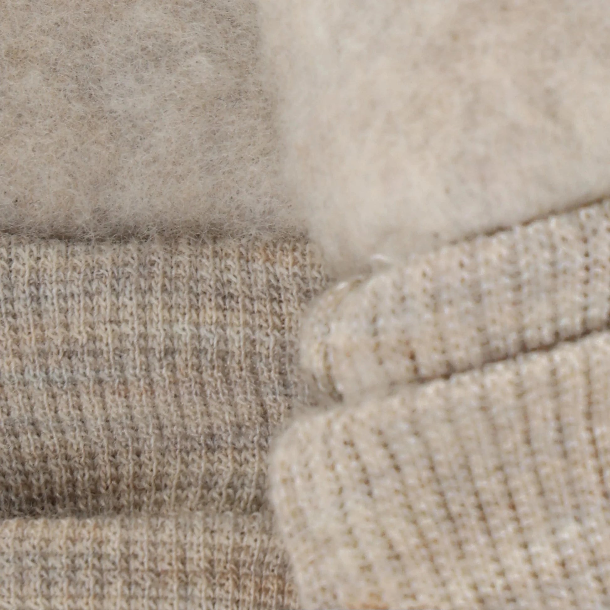 HUTTEliHUT Mittens Wool Fleece - Camel Melange - hatshoe
