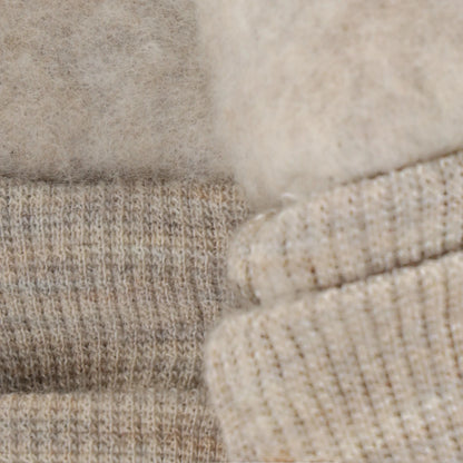 HUTTEliHUT Mittens Wool Fleece - Camel Melange - hatshoe