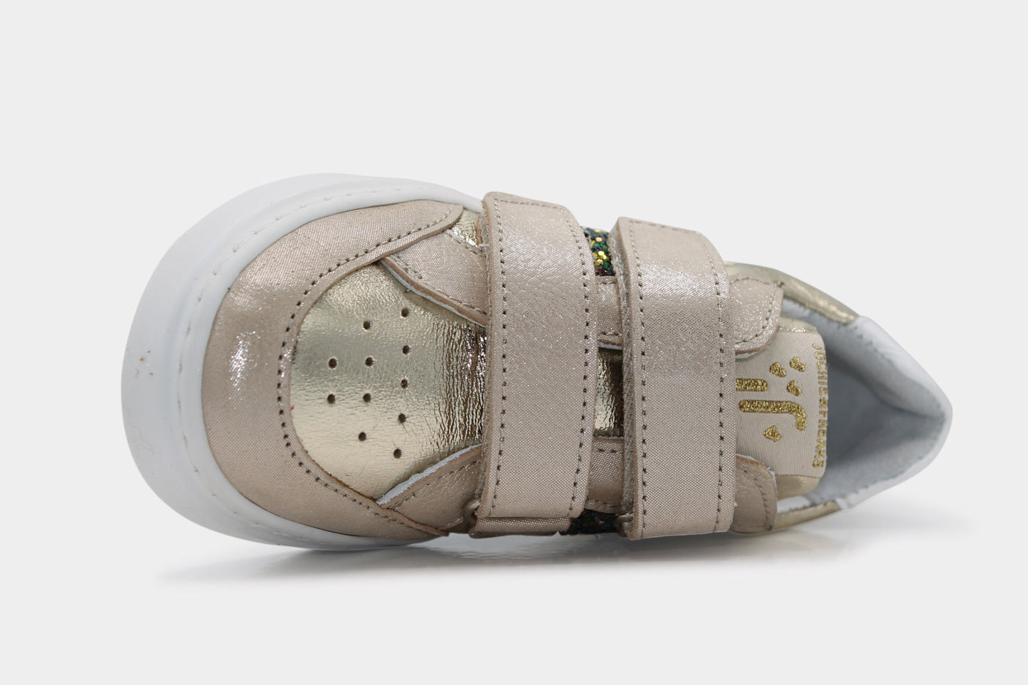 Jochie en Freaks Klittenband Schoen Eva - Goud - hatshoe