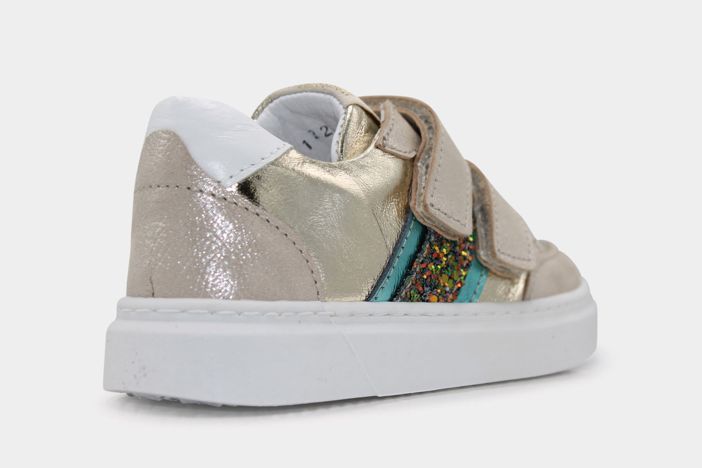 Jochie en Freaks Klittenband Schoen Eva - Goud - hatshoe