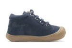 Naturino Cocoon Eerste loopschoen - Blauw Suede - hatshoe