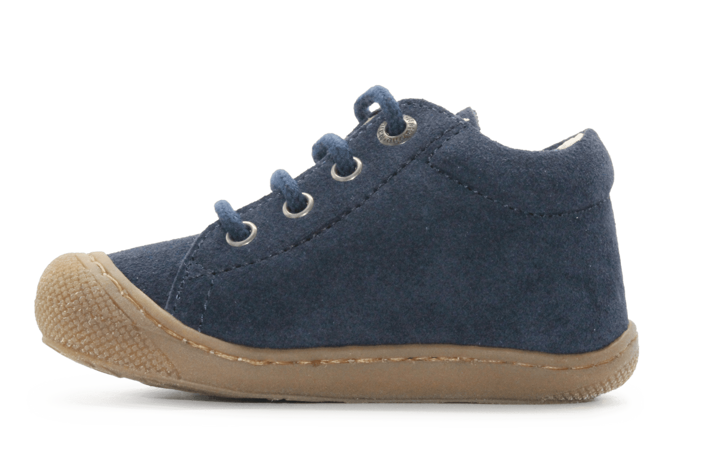 Naturino Cocoon Eerste loopschoen - Blauw Suede - hatshoe