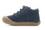 Naturino Cocoon Eerste loopschoen - Blauw Suede - hatshoe