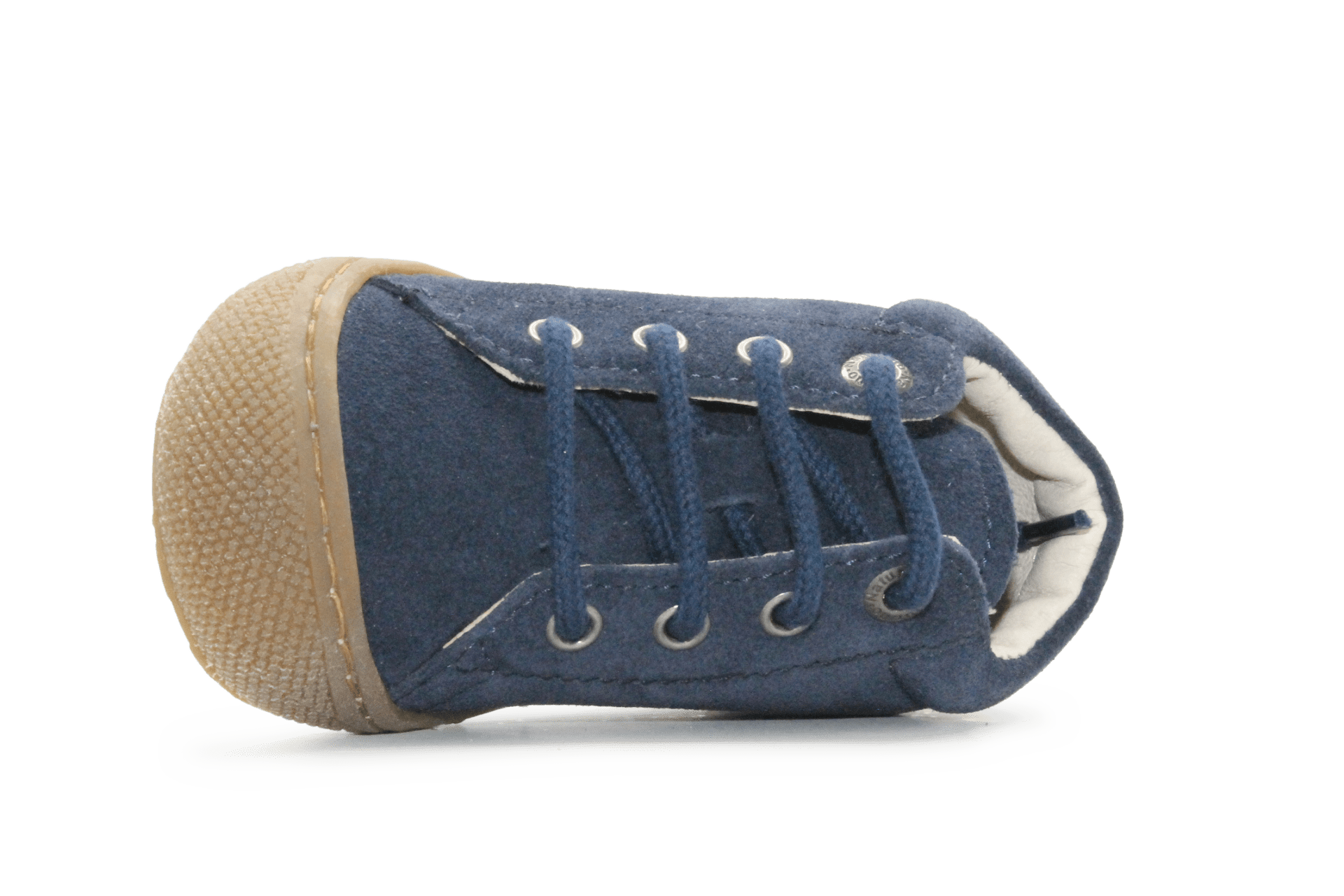 Naturino Cocoon Eerste loopschoen - Blauw Suede - hatshoe