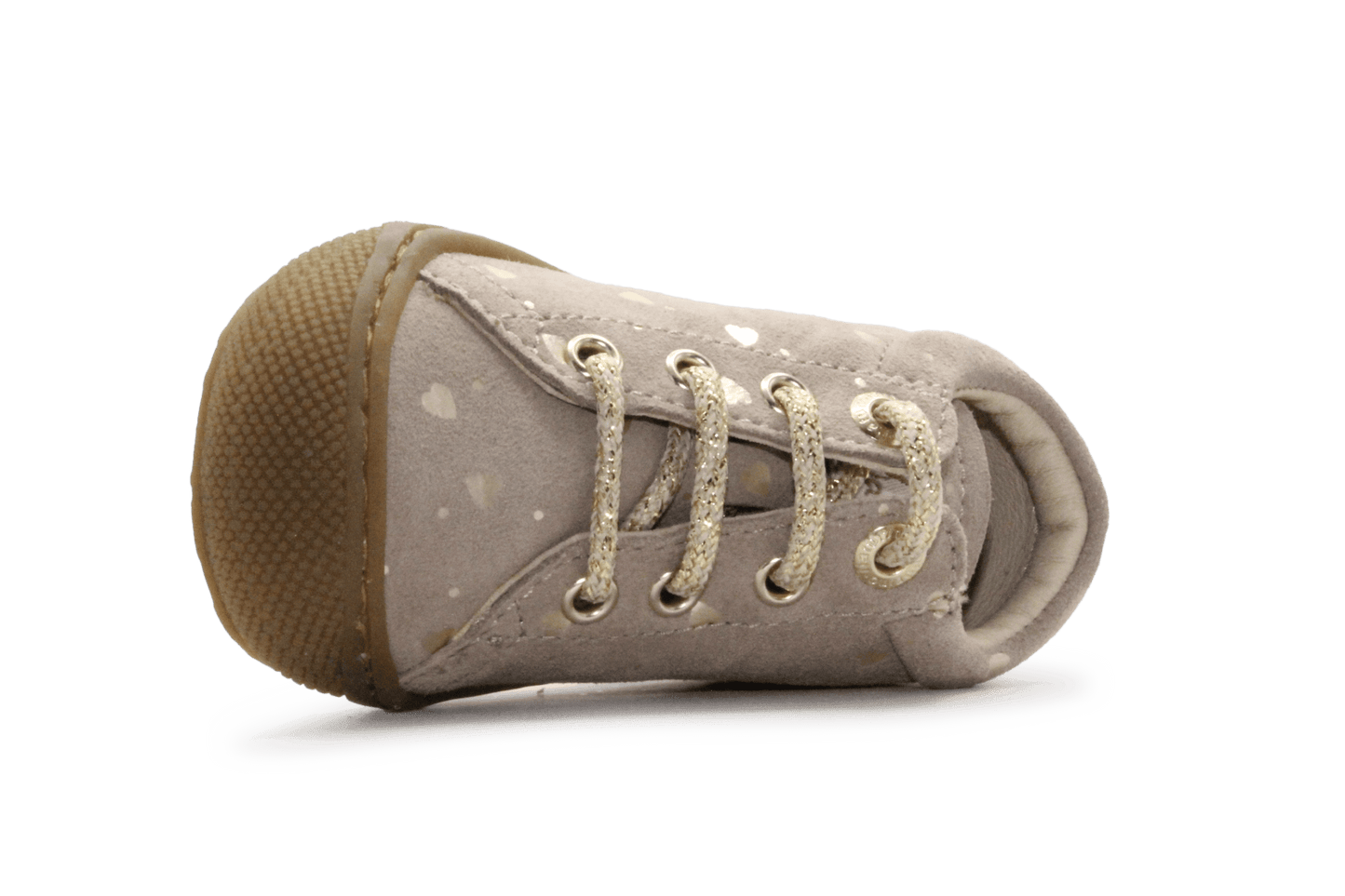 Naturino Eerste Loopschoen Cocoon - Beige Hartjes - hatshoe