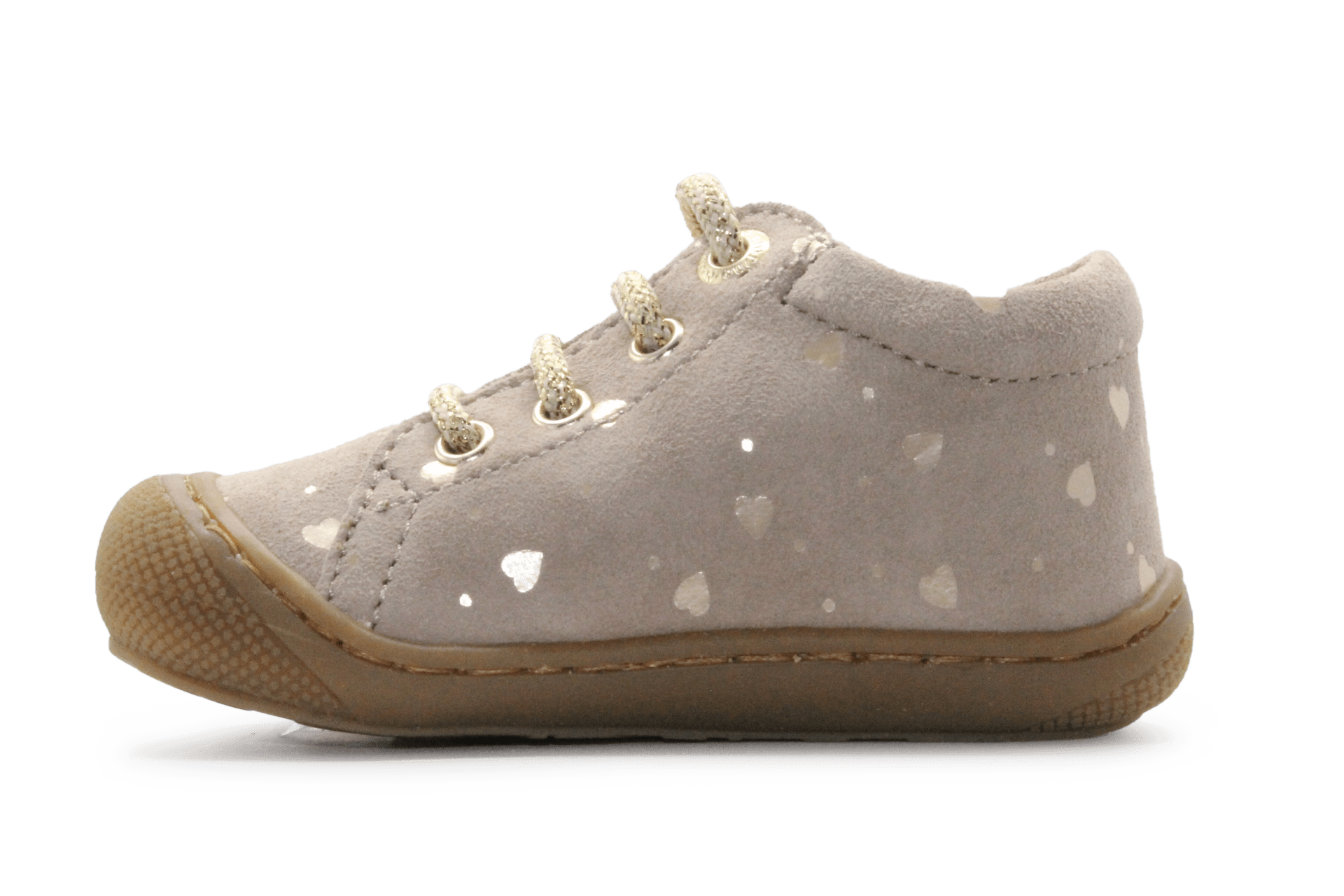 Naturino Eerste Loopschoen Cocoon - Beige Hartjes - hatshoe