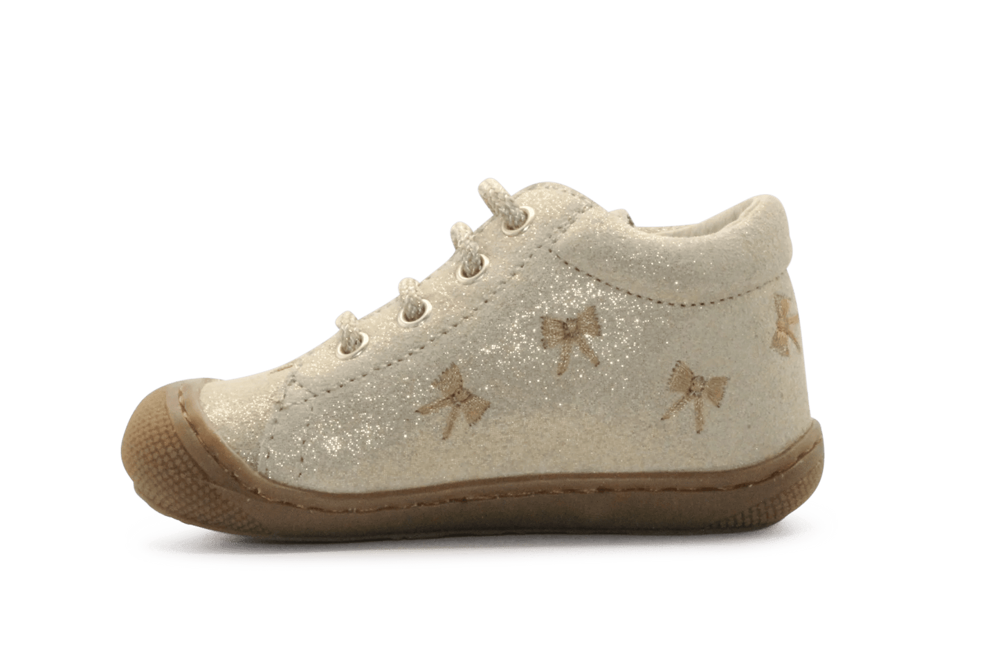 Naturino Eerste Loopschoen Cocoon Bows - Platinum - hatshoe