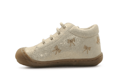 Naturino Eerste Loopschoen Cocoon Bows - Platinum - hatshoe
