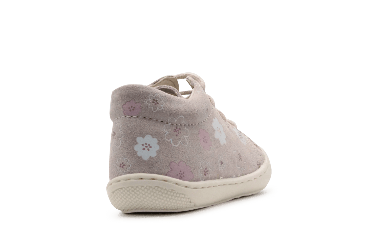 Naturino Eerste Loopschoen Cocoon Suede Daisies - Roze - hatshoe
