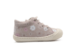 Naturino Eerste Loopschoen Cocoon Suede Daisies - Roze - hatshoe