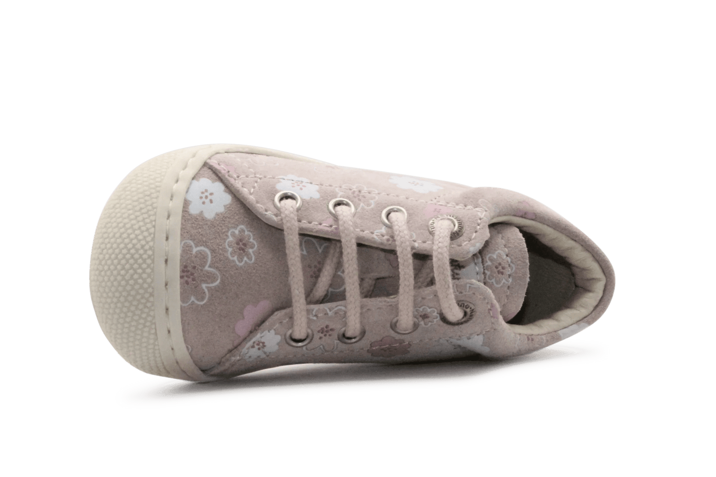 Naturino Eerste Loopschoen Cocoon Suede Daisies - Roze - hatshoe