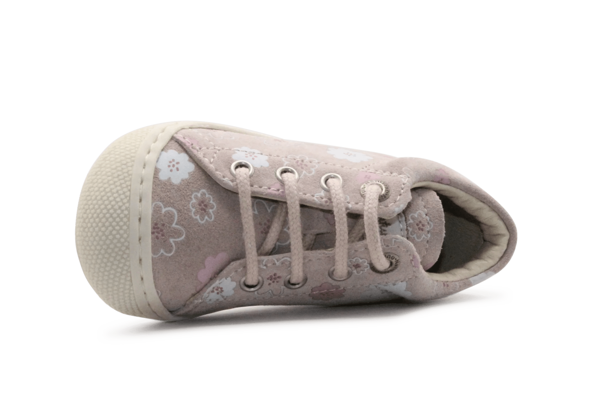 Naturino Eerste Loopschoen Cocoon Suede Daisies - Roze - hatshoe