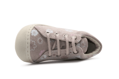 Naturino Eerste Loopschoen Cocoon Suede Daisies - Roze - hatshoe