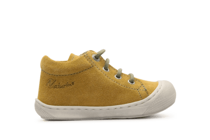 Naturino Eerste Loopschoen Cocoon Suede Sole - Geel - hatshoe