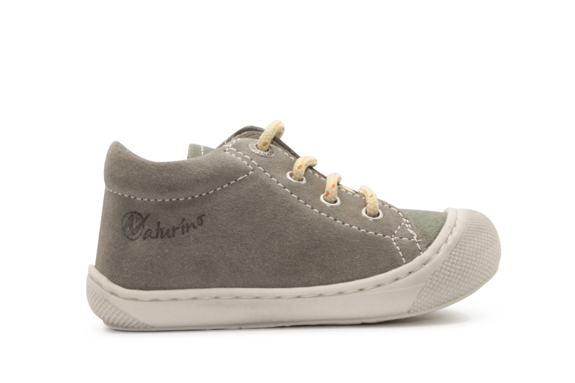 Naturino Eerste Loopschoen Cocoon Suede Sole - Grijs - hatshoe