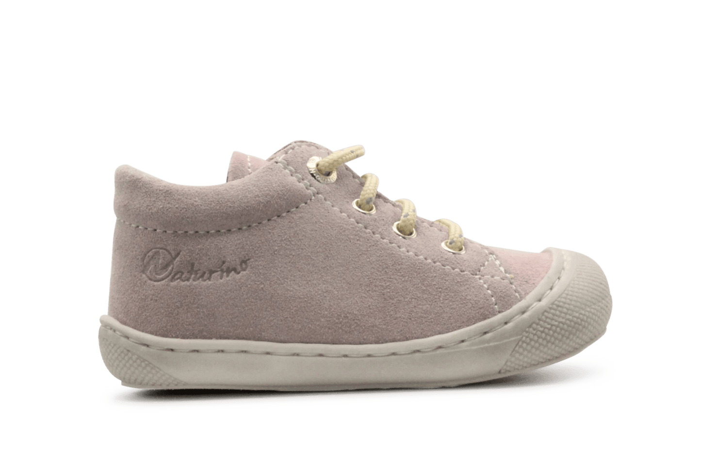 Naturino Eerste Loopschoen Cocoon Suede Sole - Roze - hatshoe