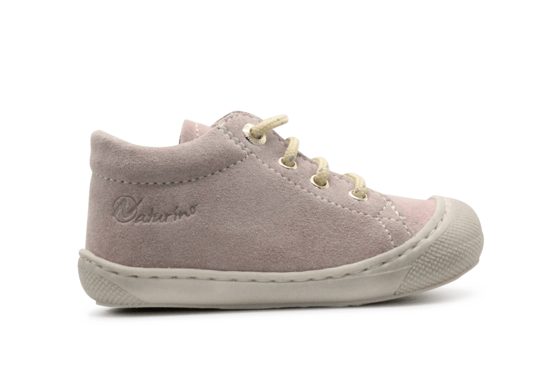 Naturino Eerste Loopschoen Cocoon Suede Sole - Roze - hatshoe
