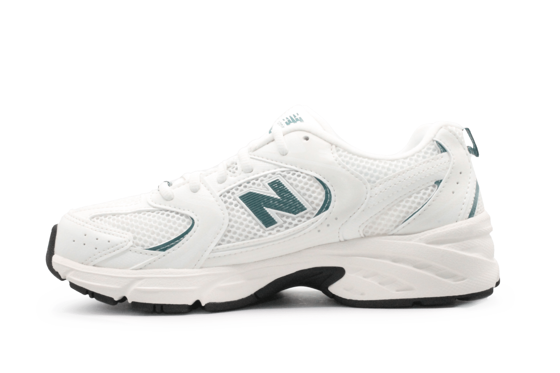 New Balance 530 Sneaker Elastiek - Wit Groen - hatshoe