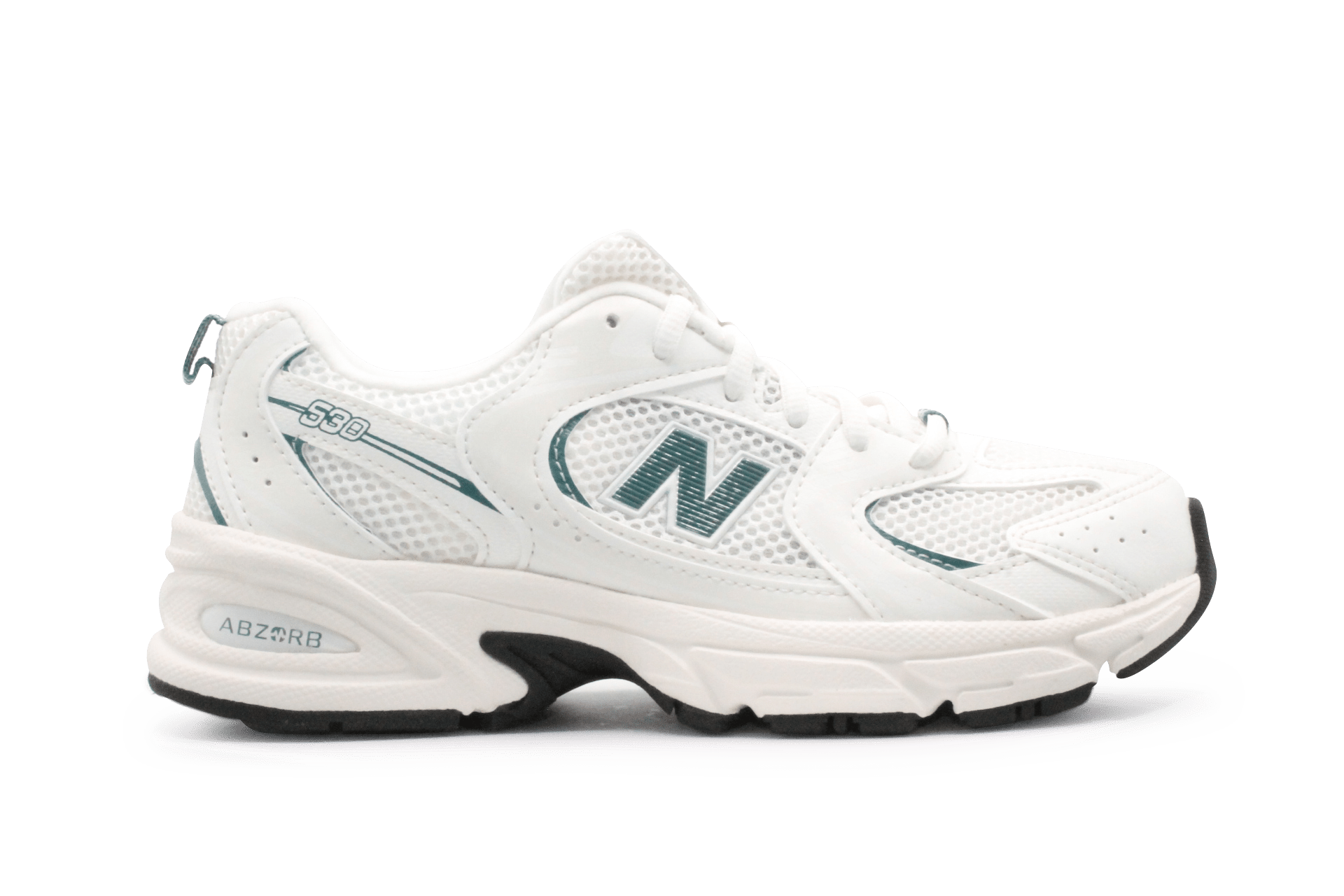New Balance 530 Sneaker Elastiek - Wit Groen