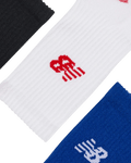 New Balance - Sokken Youth Active Crew Socks 3 Blauw/Wit/Zwart - hatshoe