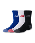 New Balance - Sokken Youth Active Crew Socks 3 Blauw/Wit/Zwart - hatshoe